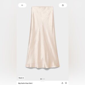 NWT Aritzia Slip Satin Maxi Skirt